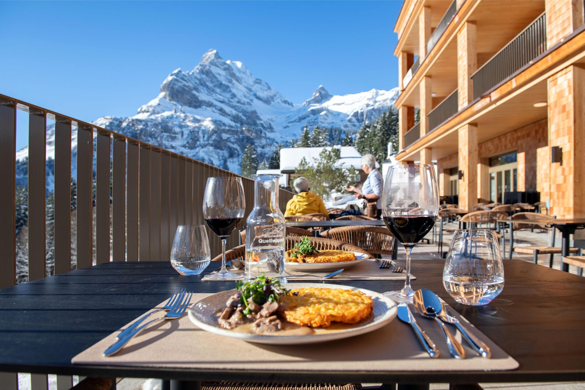Terrasse Restaurant Panoramahotel Braunwald